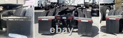 Semi Truck Straight Spring Loaded Mud Flap Hanger Stainless Steel RH & LH 2.5