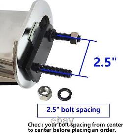 Semi Truck Straight Spring Loaded Mud Flap Hanger Stainless Steel RH & LH 2.5