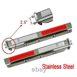 Semi Truck Trailer Mud Flap 24x24 & 2.5Stainless Steel Straight Loaded Hanger