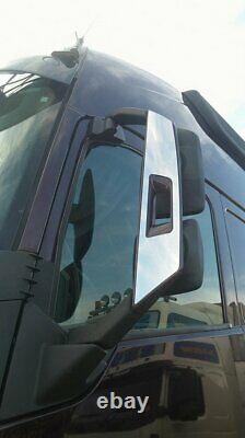 Set 2 Pcs Mirror Covers Decoration Stainless Steel for VOLVO FH4 FH16 FH 4 Truck