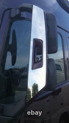 Set 2 Pcs Mirror Covers Decoration Stainless Steel for VOLVO FH4 FH16 FH 4 Truck
