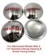 (set/4) Hubcaps For 1947-1953 Chevy Truck With 7.5 Diameter Hubcap Opening