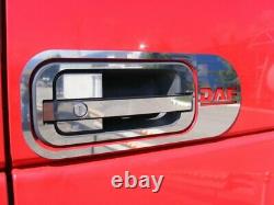 Set 6 Pcs Door Pillars Mirror Stainless Steel Covers for DAF XF 95 105 106 Truck