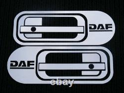 Set 6 Pcs Door Pillars Mirror Stainless Steel Covers for DAF XF 95 105 106 Truck