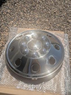 Set Of Four 16.5 Stainless Steel Wheel Cover Simulated Lug RV Truck Hubcap