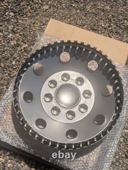 Set Of Four 16.5 Stainless Steel Wheel Cover Simulated Lug RV Truck Hubcap