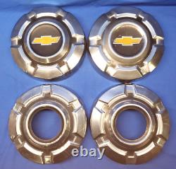 Set of 4 1973 1974 1975 Chevy 4x4 4WD Truck 1/2 Ton Dog Dish Hubcaps