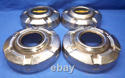 Set of 4 1973 1974 1975 Chevy 4x4 4WD Truck 1/2 Ton Dog Dish Hubcaps