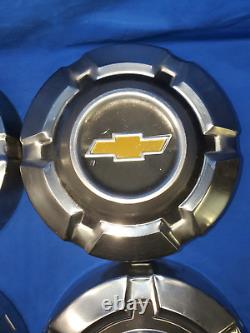 Set of 4 1973 1974 1975 Chevy 4x4 4WD Truck 1/2 Ton Dog Dish Hubcaps