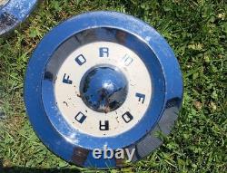 Set of 6 1957-1959 Ford Fairlane Galaxie 10.5 Custom Hub Caps Hubcaps 1958 4