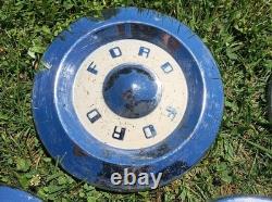 Set of 6 1957-1959 Ford Fairlane Galaxie 10.5 Custom Hub Caps Hubcaps 1958 4