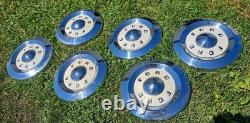 Set of 6 1957-1959 Ford Fairlane Galaxie 10.5 Custom Hub Caps Hubcaps 1958 4