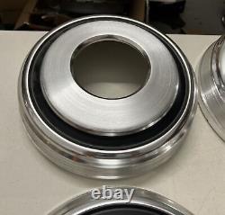 Set of Dodge Truck 1980-85 Ram 4x4 Dog Dish Hub Caps 4WD 1 3/4 Ton Hole 81 Cap