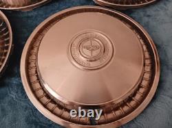 Set of stainless 76-91 Ford Truck HUB CAPS 15 F100 F150 Wheel Covers 1976-1991