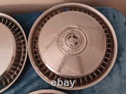 Set of stainless 76-91 Ford Truck HUB CAPS 15 F100 F150 Wheel Covers 1976-1991