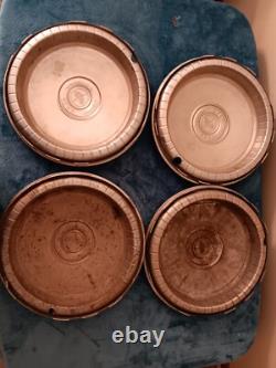 Set of stainless 76-91 Ford Truck HUB CAPS 15 F100 F150 Wheel Covers 1976-1991