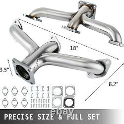 Shorty Exhaust Headers 1932-1953 Fit Ford Flathead V8 Car Pickup Truck Stainless