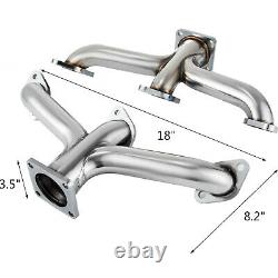Shorty Exhaust Headers 1932-1953 Fit Ford Flathead V8 Car Pickup Truck Stainless