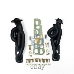 Shorty Exhaust Headers for 09-14 Dodge Ram 1500 2WD 4WD 5.7L Trucks V8 1-5/8 BK