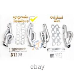 Shorty Exhaust Headers for 09-14 Dodge Ram 1500 2WD 4WD 5.7L Trucks V8 1-5/8 BK