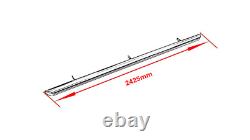 Side Bars + White LED To Fit Volvo FH4 2013-2021 4x2 Stainless Steel Truck Tubes