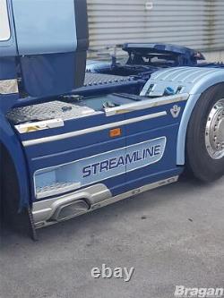 Side Skirt Top Trims For Scania P G R 6 Series 2009+ 6x2 Stainless Steel Truck