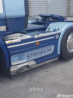 Side Skirt Top Trims For Scania P G R 6 Series 2009+ 6x2 Stainless Steel Truck