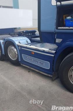 Side Skirt Top Trims For Scania P G R 6 Series 2009+ 6x2 Stainless Steel Truck