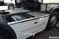 Side Skirt Top Trims For Scania P G R 6 Series 2009+ 6x2 Stainless Steel Truck