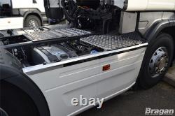 Side Skirt Top Trims For Scania P G R 6 Series 2009+ 6x2 Stainless Steel Truck