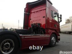 Side Skirt Top Trims For Scania P G R 6 Series 2009+ 6x2 Stainless Steel Truck