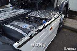 Side Skirt Top Trims For Scania P G R 6 Series 2009+ 6x2 Stainless Steel Truck