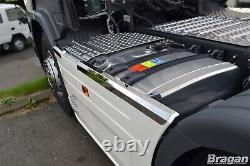 Side Skirt Top Trims For Scania P G R 6 Series 2009+ 6x2 Stainless Steel Truck