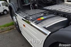 Side Skirt Top Trims For Scania P G R 6 Series 2009+ 6x2 Stainless Steel Truck