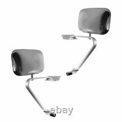 Side View Manual Mirrors Stainless Steel Pair For Ford Pickup Truck