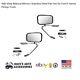 Side View Manual Mirrors Stainless Steel Pair Set For Ford F-series Pickup Truck