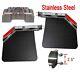Stainless 2.5angled Steel Spring Loaded Mudflap Hanger Kit & Mudflap Semi Truck