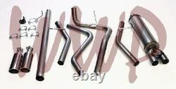 Stainless 3 To 2.5 Dual CatBack Exhaust Muffler Kit 04-08 Ford F150 4.6L/5.4L