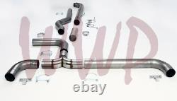 Stainless 4 Turbo Back Dual Smoker Exhaust System For 94-02 Dodge Ram Cummins