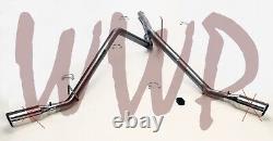 Stainless Dual Filter Back Exhaust System 14-18 Ram 1500 3.0L EcoDiesel -No Tips