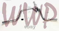 Stainless Dual Split Rear Exit Cat Back Exhaust System 16-20 Toyota Tacoma 3.5L