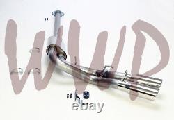 Stainless Single Pre-Axle Exit 3 Cat Back Exhaust System Dual 15-20 Ford F150