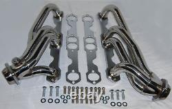 Stainless Small Block Chevy GMC 1500 2500 3500 Shorty Truck Exhaust Headers