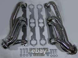 Stainless Small Block Chevy GMC 1500 2500 3500 Shorty Truck Exhaust Headers