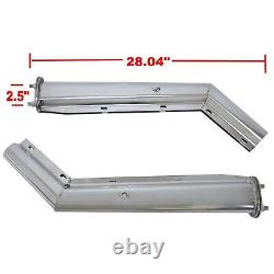 Stainless Steel 2 1/2 Bolt Mud Flap Hangers Angled Semi Truck Spring Loaded New