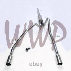 Stainless Steel 2.5 Dual CatBack Exhaust System 09-13 Silverado/Sierra 1500 V8