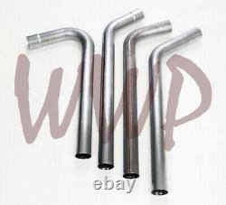 Stainless Steel 2.5 Universal Prebent Exhaust Tailpipe Tail Pipe Truck/Van/SUV
