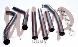 Stainless Steel 4Back Exhaust System Kit For 03-04 Dodge Ram Cummins 5.9L Turbo