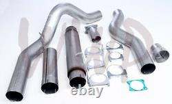 Stainless Steel 5 CatBack Exhaust Muffler System 01-05 Chevy GMC Duramax 6.6L