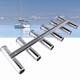 Stainless Steel 6 Link Tube Fishing Rod Holder For Boats Marine Yacht Truck Rv